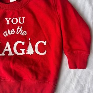 Red Kids Sweatshirt - You Are the Magic